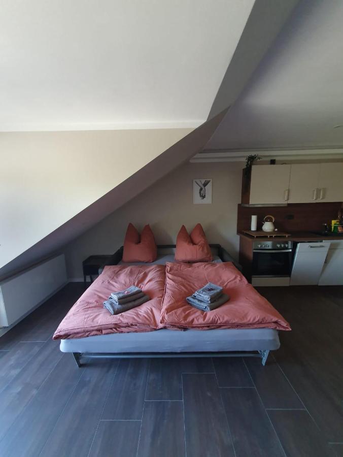 Neumuehler Hof- Ferienwohnung "Benjamin" Mit Grosser Privater Dachterasse Und Guter Anbindung In Die City Schwerin  Bagian luar foto
